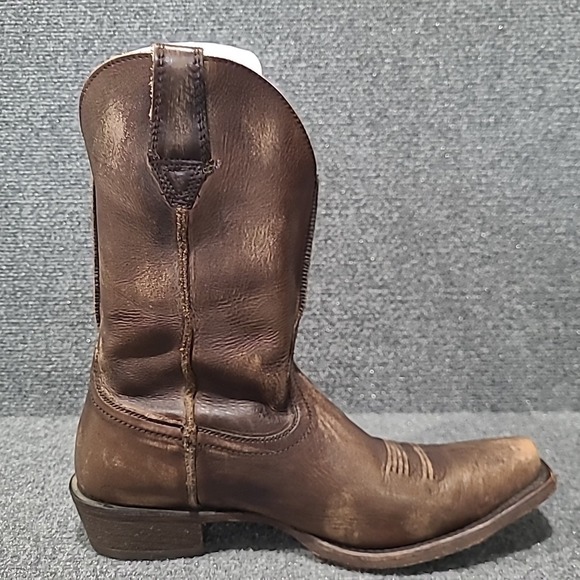 Ariat Rambler Brown Bomber‎ Distressed Snip Toe Cowboy Boots Mens 8.5 EE - Picture 10 of 13